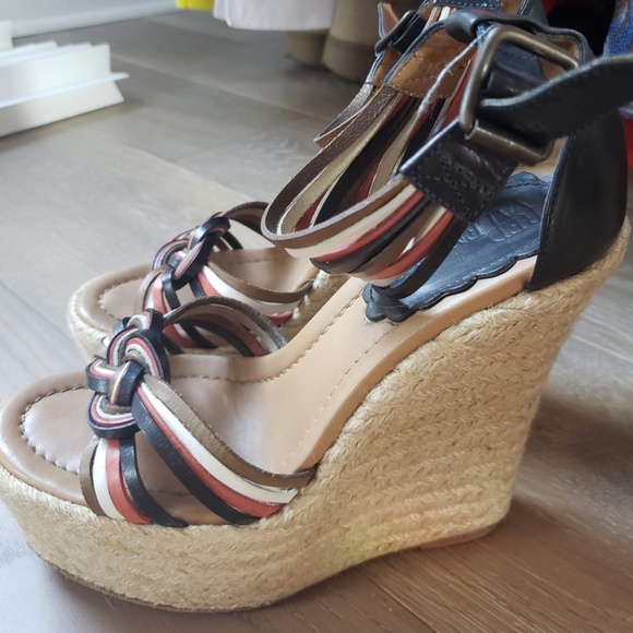 VALENTINO - espadrilles open toe wedges - Picture 8 of 8